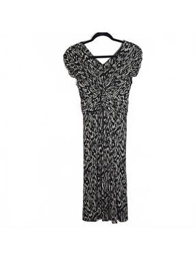 Nanette Lepore Black Green Abstract Print Knee-Length Sheath Dress 4